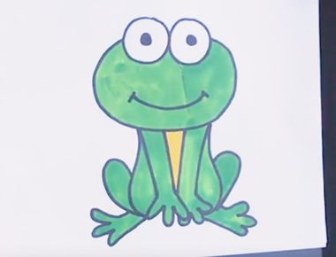 绿色青蛙简笔画如何画 绿色青蛙简笔画的步骤