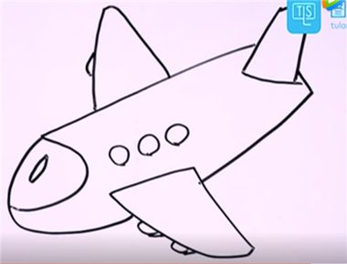 民航飞机简笔画怎么画 民航飞机简笔画教程