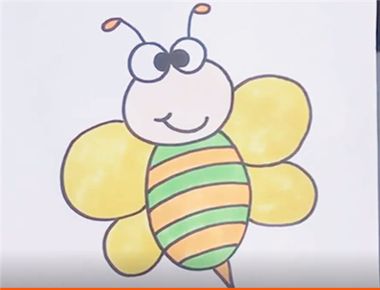 黄色小蜜蜂简笔画怎么画 黄色小蜜蜂简笔画步骤