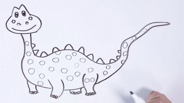 怎么画恐龙 恐龙简笔画教程
