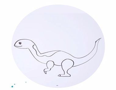 怎么画恐龙 细颚龙简笔画怎么画