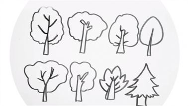 儿童简笔画树木