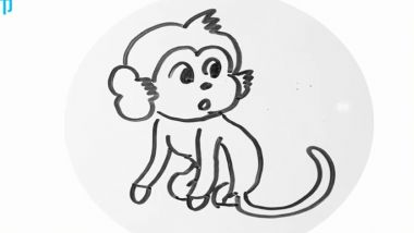 猴子简笔画教学 猴子简笔画图解教程
