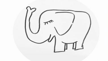 大象简笔画教学 怎么画出一只大象