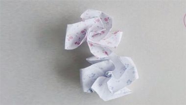 折纸玫瑰花简单又漂亮