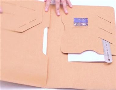 文件袋怎么做 可水洗牛皮纸文件袋的做法