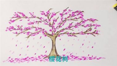 樱花树怎么画好看