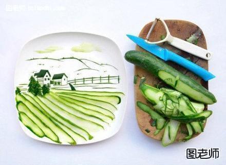 手工DIY 蔬菜水果拼盘