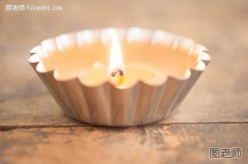 手工制作蛋挞蜡烛