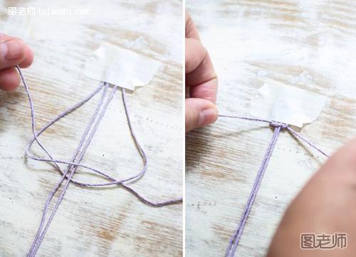 菊花手链的编织方法