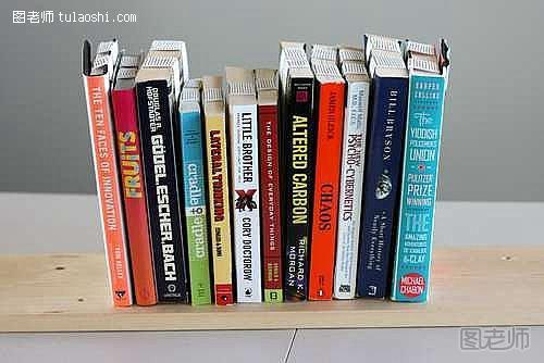 几本书放置在你的书架
