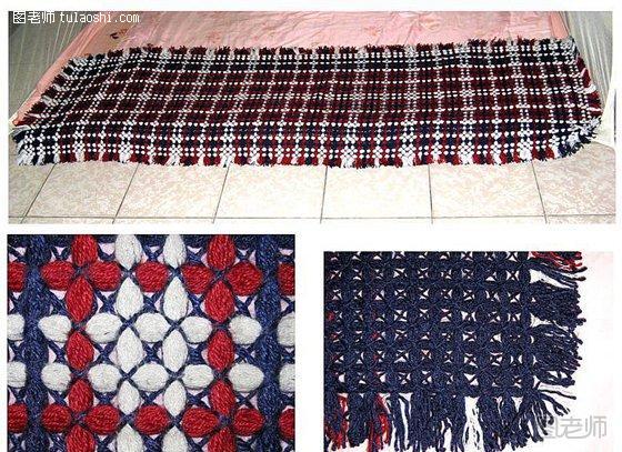手工小毛线毯子的编织方法1