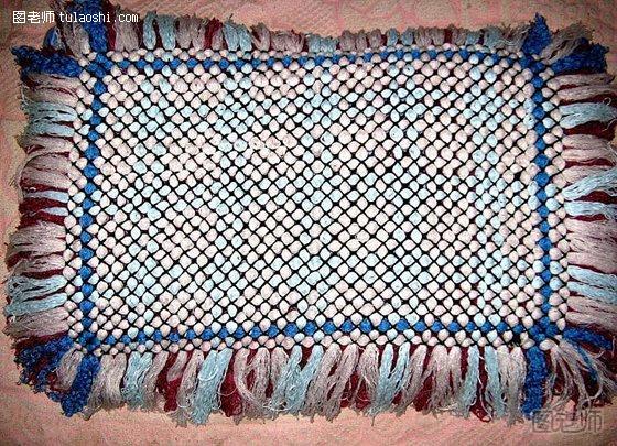 手工小毛线毯子的编织方法4