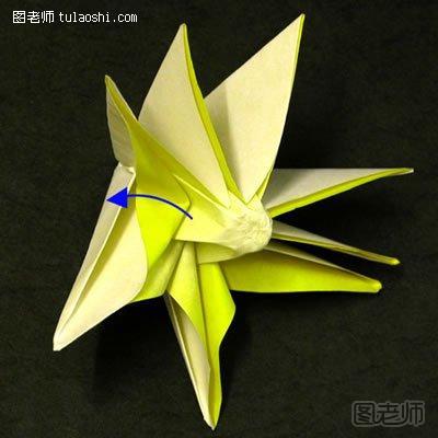 折纸太阳花的图解教程12