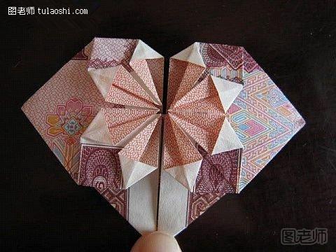 非常漂亮的纸币折纸心12
