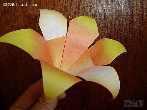 百合花的折纸图解