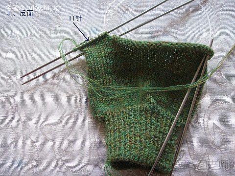 毛线手套的编织方法5