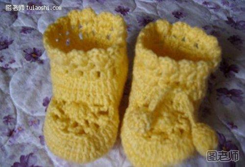 毛线鞋,宝宝鞋,手工编织