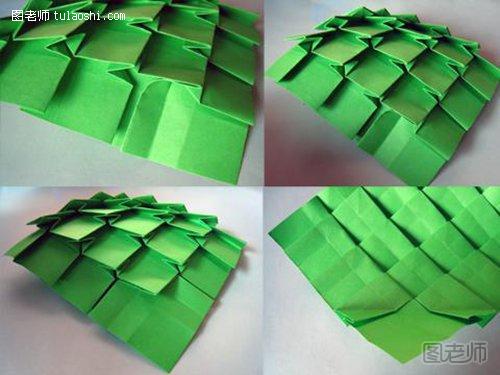 折纸圣诞树手工DIY图解10