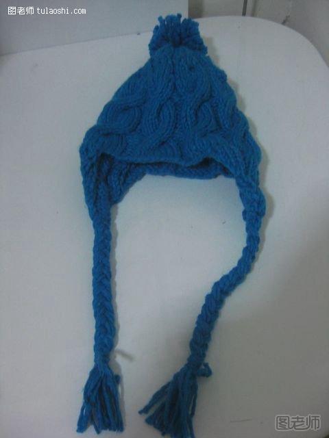 麻花帽子的编织教程9