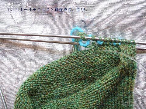 毛线手套的编织方法7
