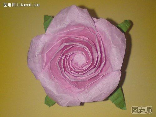 折纸玫瑰,纸玫瑰,手工折纸,玫瑰,