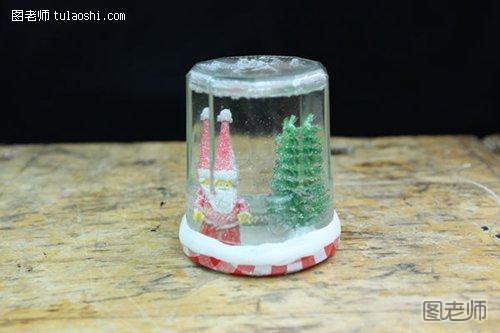 罐头瓶diy圣诞摆件,圣诞摆件,摆件