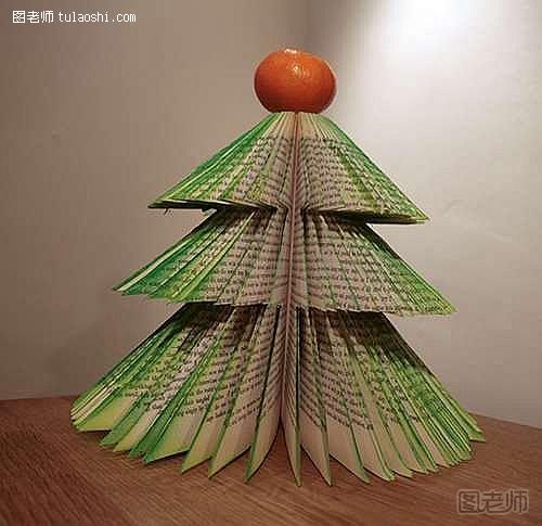 旧书,圣诞树