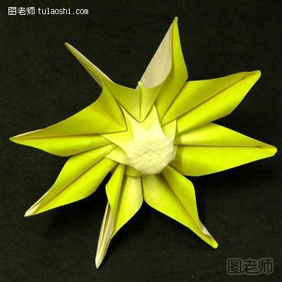 折纸太阳花的图解教程13