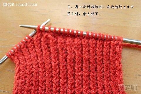 毛线袜子编织教程7