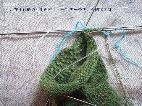 毛线手套的编织方法6