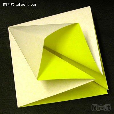 折纸太阳花的图解教程4