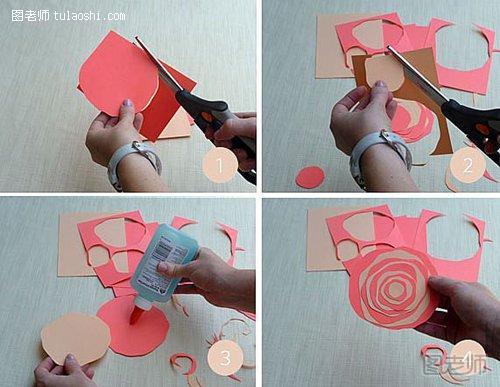 漂亮的叠纸花DIY方法1