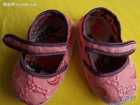给宝宝做一双漂亮的粉嫩宝宝布鞋