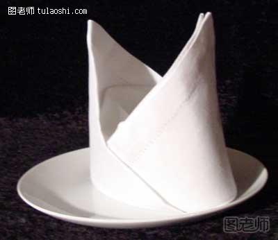餐巾折叠帽子的方法1