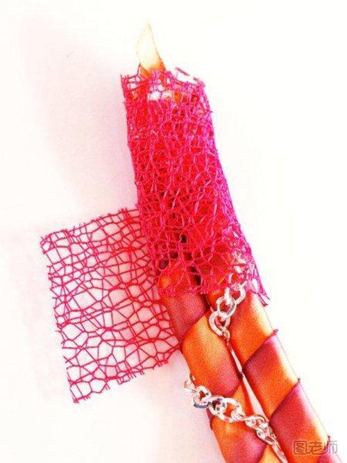 丝绸盘带的接口缠绕网状织物
