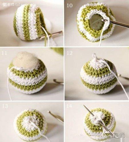 装饰彩球的钩针编织方法3