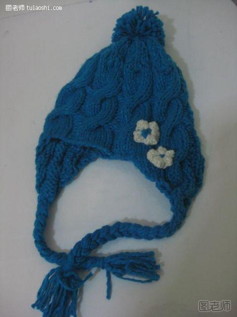 麻花帽子的编织教程11