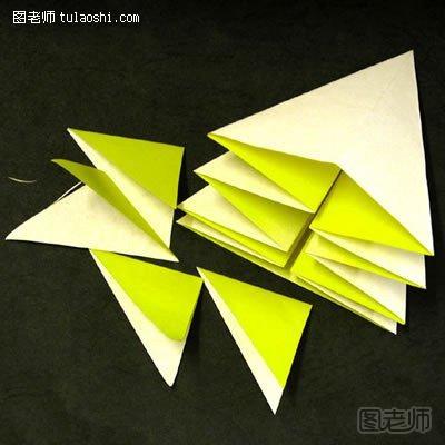折纸太阳花的图解教程6