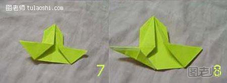 立体兔子的折纸教程4