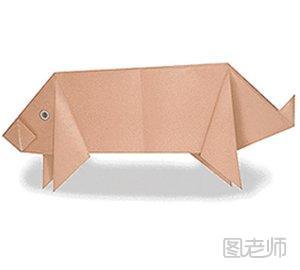 小猪,折纸,动物折纸,