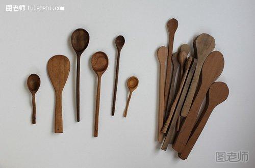 木块,优雅,木质,勺子
