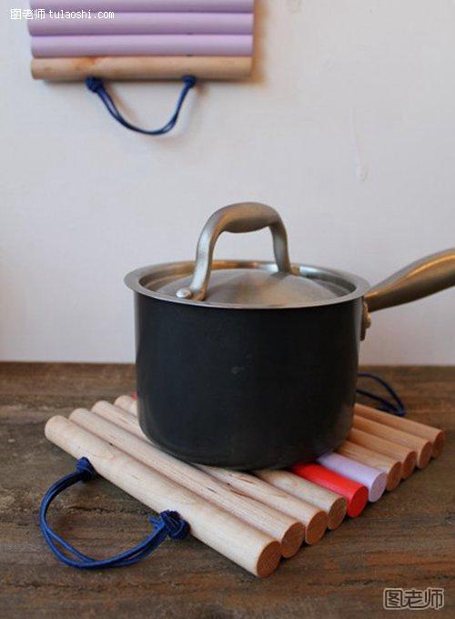 擀面杖自制的锅垫