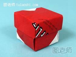 全手工折纸盒的图解折纸教程1