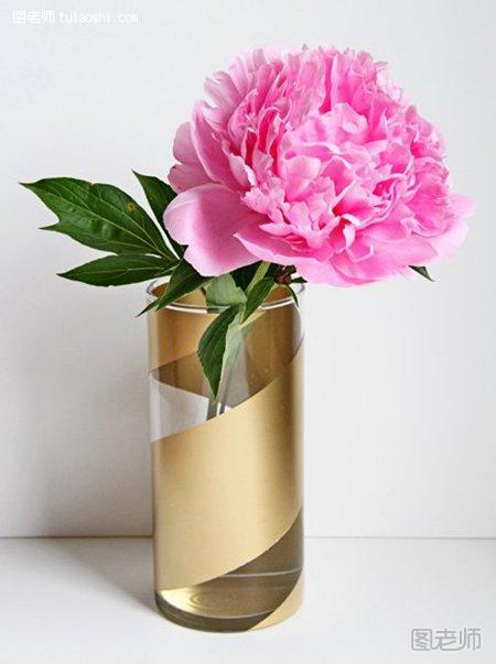 透明玻璃水杯改造装饰花瓶方法二2
