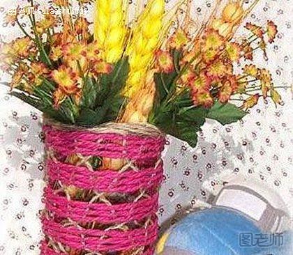 麻绳,花瓶,花篮,编织