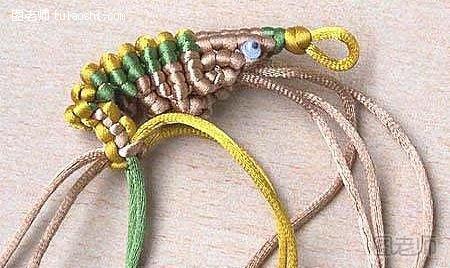 绳编虾结的编织方法20