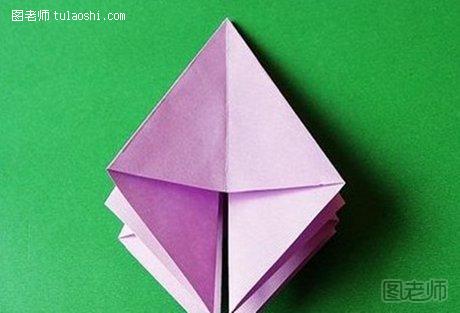 百合花的折纸教程8