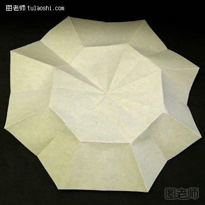 折纸太阳花的图解教程8