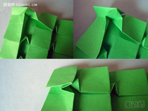 折纸圣诞树手工DIY图解8